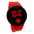 Candy color custom touch screen silicone led watch